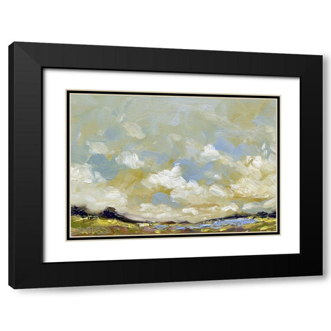 Summer Lake Black Modern Wood Framed Art Print with Double Matting by Randy Noble Fine Art