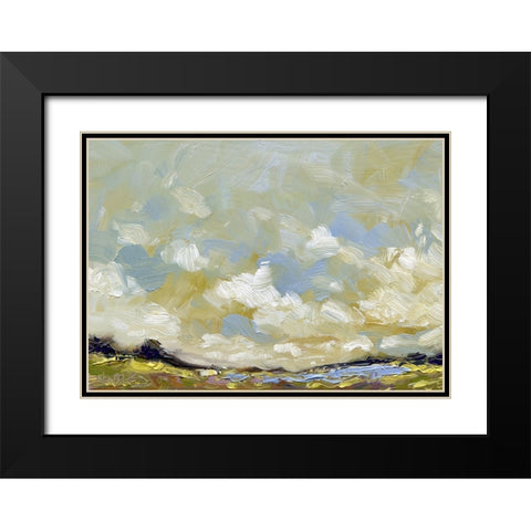 Summer Lake Black Modern Wood Framed Art Print with Double Matting by Randy Noble Fine Art