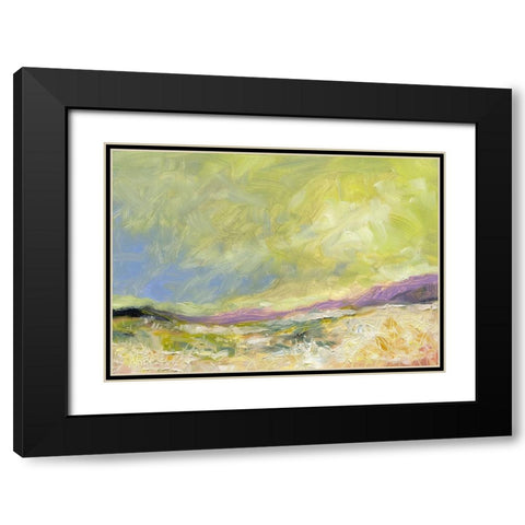 Golden Valley Black Modern Wood Framed Art Print with Double Matting by Randy Noble Fine Art