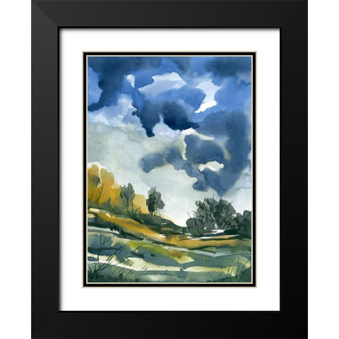 Summer Showers Black Modern Wood Framed Art Print with Double Matting by Randy Noble Fine Art