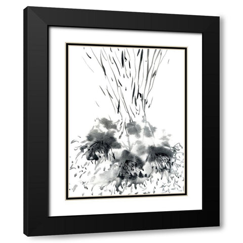 Jauntily Black Modern Wood Framed Art Print with Double Matting by Randy Noble Fine Art
