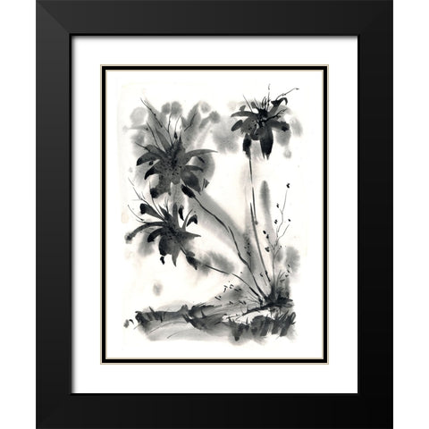 Tropics Black Modern Wood Framed Art Print with Double Matting by Randy Noble Fine Art