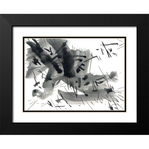 Charged Black Modern Wood Framed Art Print with Double Matting by Randy Noble Fine Art