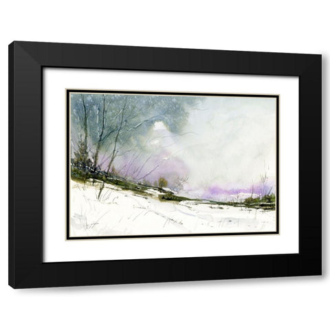 Pine Ridge Black Modern Wood Framed Art Print with Double Matting by Randy Noble Fine Art