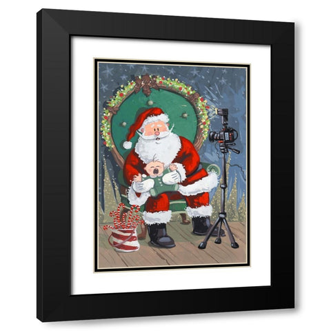 First Visit Black Modern Wood Framed Art Print with Double Matting by Randy Noble Fine Art