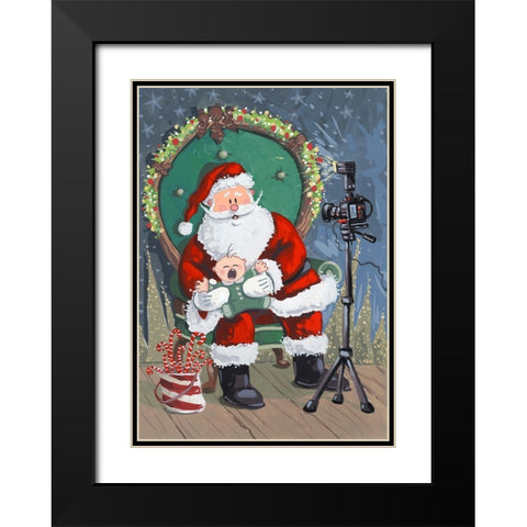 First Visit Black Modern Wood Framed Art Print with Double Matting by Randy Noble Fine Art