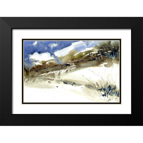 Rain Dance Black Modern Wood Framed Art Print with Double Matting by Randy Noble Fine Art