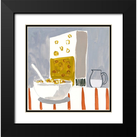 Breakfast Black Modern Wood Framed Art Print with Double Matting by Randy Noble Fine Art