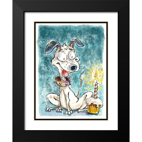 Celebrate Black Modern Wood Framed Art Print with Double Matting by Randy Noble Fine Art