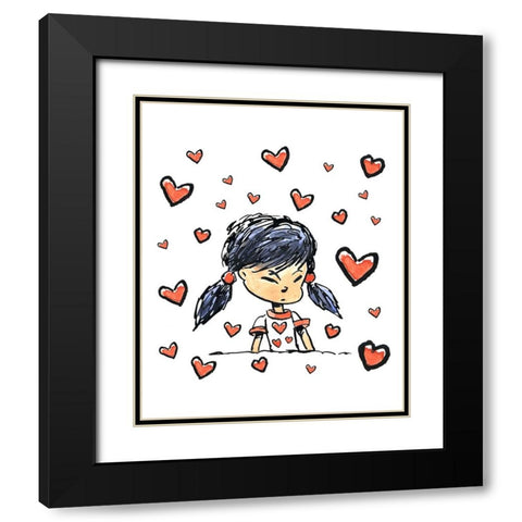 My Crush Black Modern Wood Framed Art Print with Double Matting by Randy Noble Fine Art