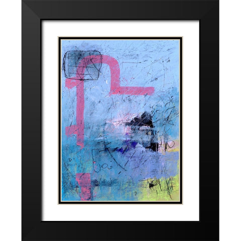 Content Black Modern Wood Framed Art Print with Double Matting by Randy Noble Fine Art