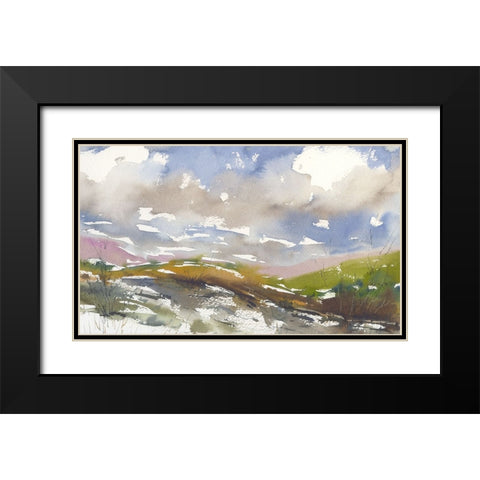 Forever Valley Black Modern Wood Framed Art Print with Double Matting by Randy Noble Fine Art