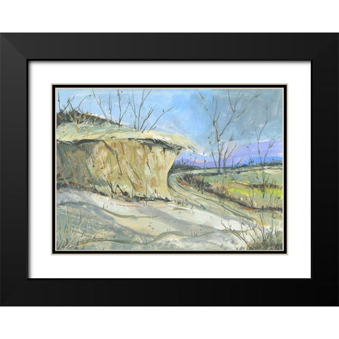 Road To Color Black Modern Wood Framed Art Print with Double Matting by Randy Noble Fine Art