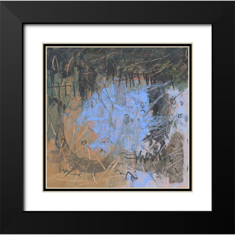 Covered Form Black Modern Wood Framed Art Print with Double Matting by Randy Noble Fine Art
