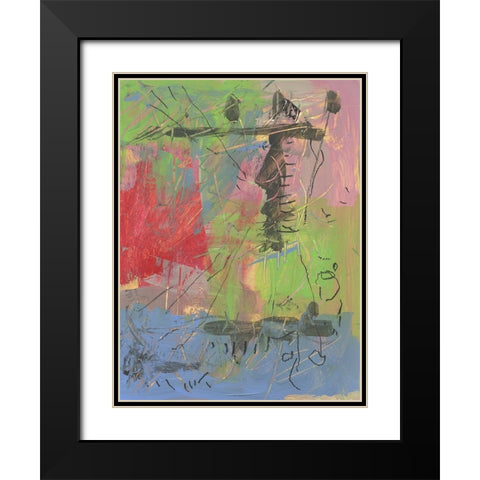Rejoice Black Modern Wood Framed Art Print with Double Matting by Randy Noble Fine Art
