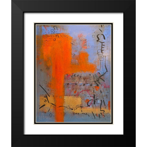 Meanings Black Modern Wood Framed Art Print with Double Matting by Randy Noble Fine Art