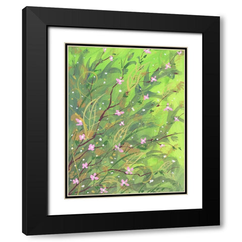 My Garden Black Modern Wood Framed Art Print with Double Matting by Randy Noble Fine Art