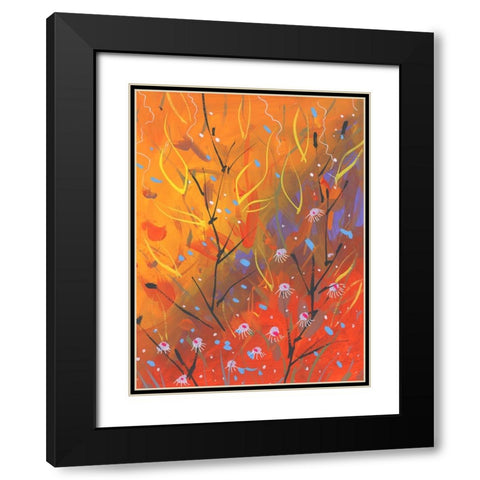 Autumn Grace Black Modern Wood Framed Art Print with Double Matting by Randy Noble Fine Art
