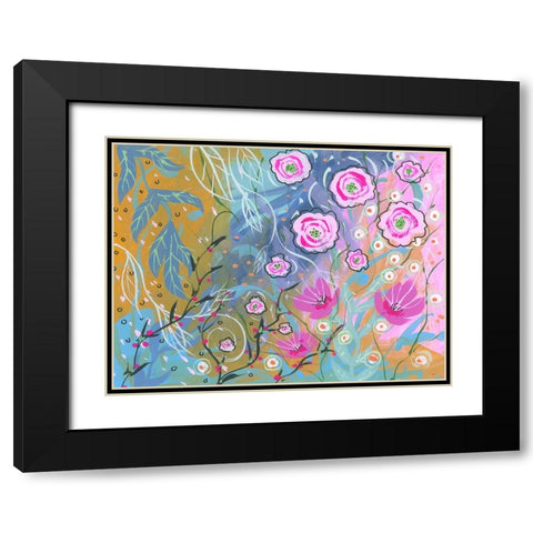 Flower Wonder Black Modern Wood Framed Art Print with Double Matting by Randy Noble Fine Art