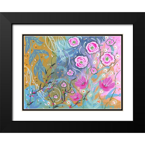 Flower Wonder Black Modern Wood Framed Art Print with Double Matting by Randy Noble Fine Art