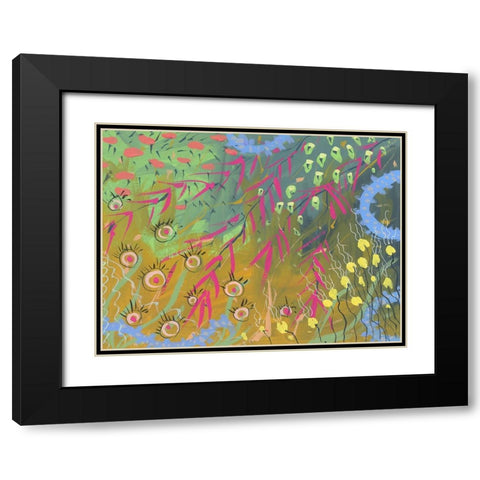 Garden Grace Black Modern Wood Framed Art Print with Double Matting by Randy Noble Fine Art