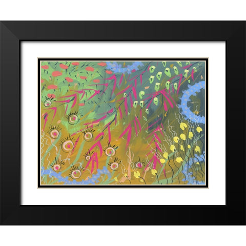 Garden Grace Black Modern Wood Framed Art Print with Double Matting by Randy Noble Fine Art