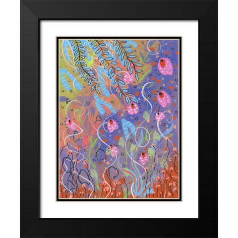Spring Rise Black Modern Wood Framed Art Print with Double Matting by Randy Noble Fine Art