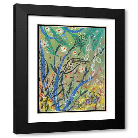 Measure Of Color Black Modern Wood Framed Art Print with Double Matting by Randy Noble Fine Art
