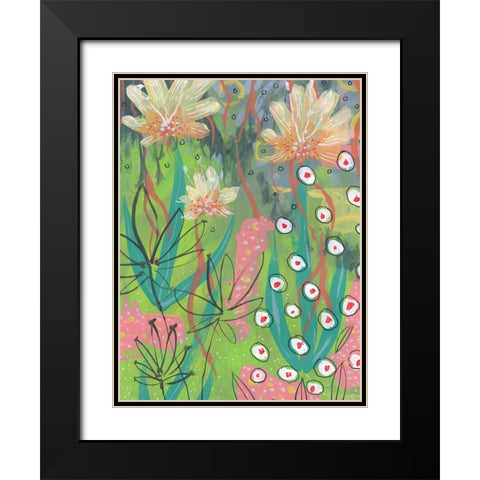 My Tropical Blooms Black Modern Wood Framed Art Print with Double Matting by Randy Noble Fine Art