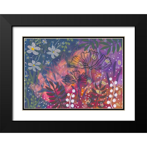 My Gardens Beauty Black Modern Wood Framed Art Print with Double Matting by Randy Noble Fine Art