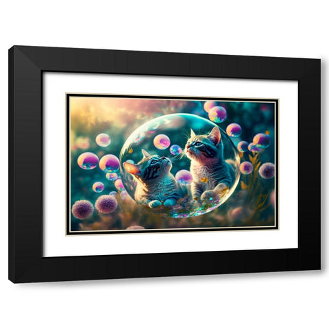 Mystical Morning 3 Black Modern Wood Framed Art Print with Double Matting by Heere, Ray