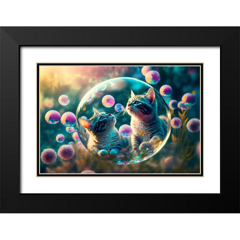 Mystical Morning 3 Black Modern Wood Framed Art Print with Double Matting by Heere, Ray