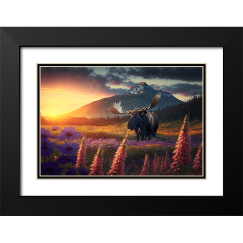 North American Wildlife 7 Black Modern Wood Framed Art Print with Double Matting by Heere, Ray