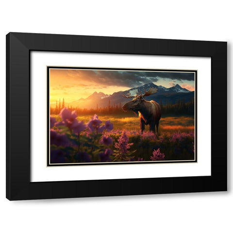 North American Wildlife 8 Black Modern Wood Framed Art Print with Double Matting by Heere, Ray