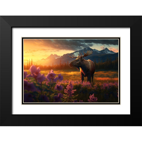 North American Wildlife 8 Black Modern Wood Framed Art Print with Double Matting by Heere, Ray