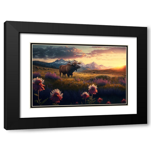 North American Wildlife 9 Black Modern Wood Framed Art Print with Double Matting by Heere, Ray