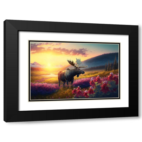 North American Wildlife 10 Black Modern Wood Framed Art Print with Double Matting by Heere, Ray
