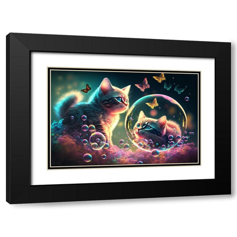 Mystical Morning 12 Black Modern Wood Framed Art Print with Double Matting by Heere, Ray