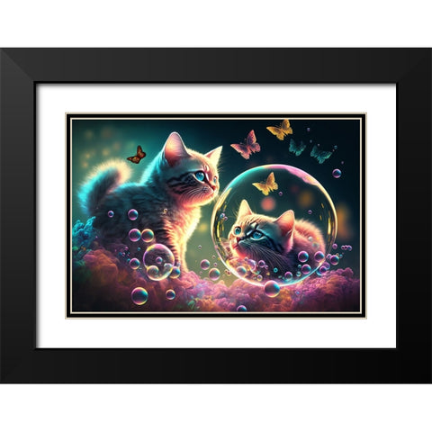 Mystical Morning 12 Black Modern Wood Framed Art Print with Double Matting by Heere, Ray