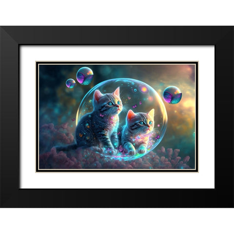 Mystical Morning 13 Black Modern Wood Framed Art Print with Double Matting by Heere, Ray