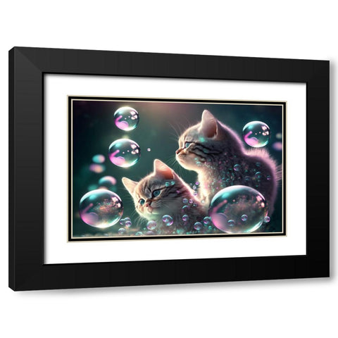 Mystical Morning 15 Black Modern Wood Framed Art Print with Double Matting by Heere, Ray