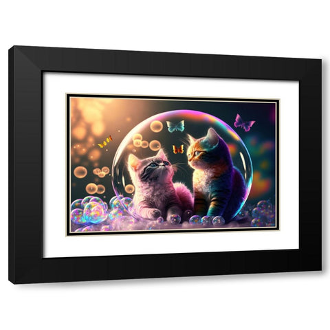 Mystical Morning 16 Black Modern Wood Framed Art Print with Double Matting by Heere, Ray