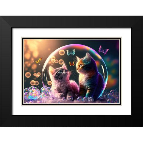 Mystical Morning 16 Black Modern Wood Framed Art Print with Double Matting by Heere, Ray