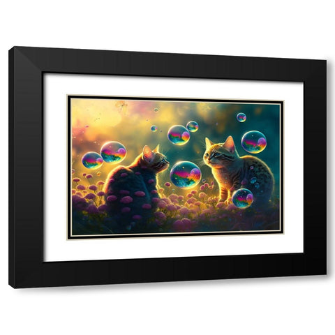 Mystical Morning 17 Black Modern Wood Framed Art Print with Double Matting by Heere, Ray