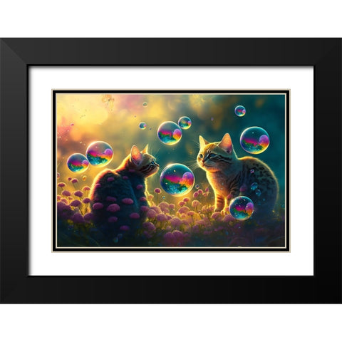 Mystical Morning 17 Black Modern Wood Framed Art Print with Double Matting by Heere, Ray