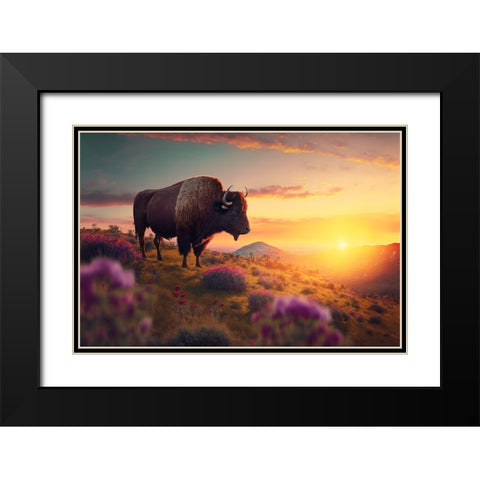 North American Wildlife 59 Black Modern Wood Framed Art Print with Double Matting by Heere, Ray
