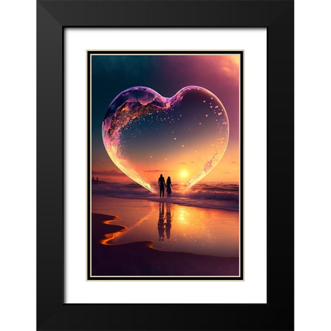 Love Is In The Air 5 Black Modern Wood Framed Art Print with Double Matting by Heere, Ray