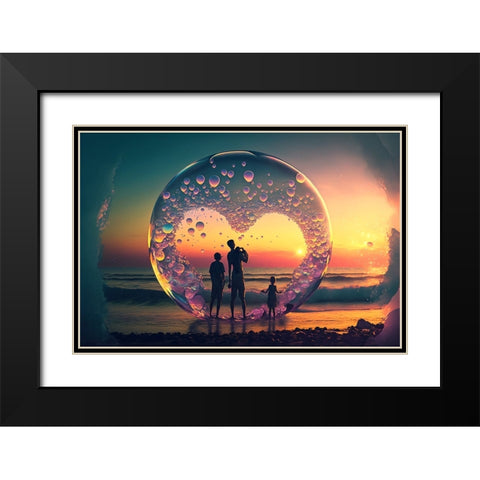 Love Is In The Air 11 Black Modern Wood Framed Art Print with Double Matting by Heere, Ray