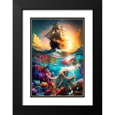 The Flying Dutchman 4 Black Modern Wood Framed Art Print with Double Matting by Heere, Ray