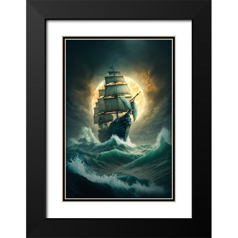 The Flying Dutchman 17 Black Modern Wood Framed Art Print with Double Matting by Heere, Ray